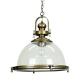 Gaia Industrial Pendant Metal 40cm She Lights | Alpha Lighting & Electrics 