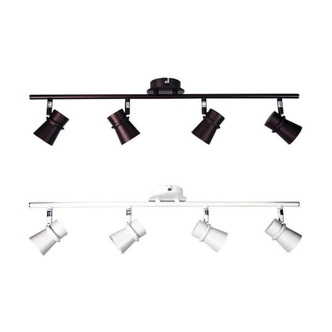 LED Spot Light Quad Adjustable in Bronze or White 70cm Yarra Oriel Lighting - Alpha Lighting & Electrics 