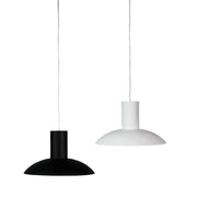 LED Pendant Light Black or White 8W in 3000K 23cm Curva Oriel Lighting - Alpha Lighting & Electrics 