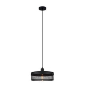 Pendant Light Matt Black E27 in 36cm Chester Oriel Lighting - Alpha Lighting & Electrics 