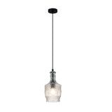 Pendant Light Clear Glass E27 in 24cm Decant Oriel Lighting - Alpha Lighting & Electrics 