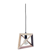 Pendant Light Natural Timber E27 in 36cm Trap Oriel Lighting - Alpha Lighting & Electrics 