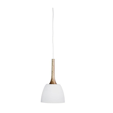Pendant Light Black or White E27 in 42cm Malt Oriel Lighting - Alpha Lighting & Electrics 