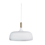 Pendant Light Black or White E27 in 48cm Malt Oriel Lighting - Alpha Lighting & Electrics 