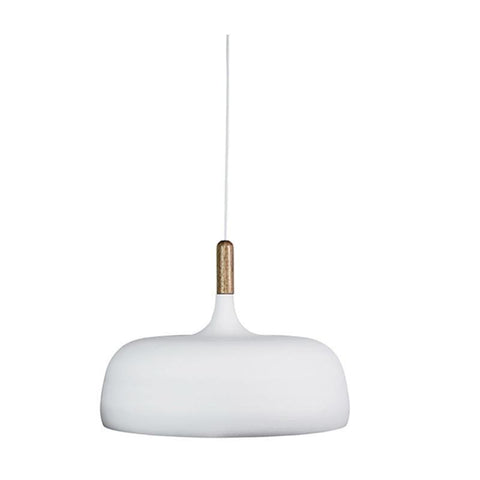 Pendant Light Black or White E27 in 48cm Malt Oriel Lighting - Alpha Lighting & Electrics 