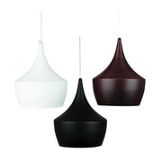 Pendant Light Matt Black or Matt White E27 in 28cm Chino Oriel Lighting | Alpha Lighting & Electrics 