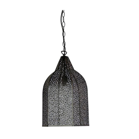 Pendant Light in Bronze or White B22 in 42cm Istanbul Oriel Lighting - Alpha Lighting & Electrics 