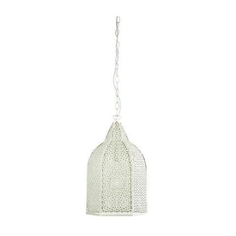 Pendant Light in Bronze or White B22 in 42cm Istanbul Oriel Lighting - Alpha Lighting & Electrics 