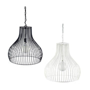 Pendant Light in Black or White B22 45cm Gabby Oriel Lighting | Alpha Lighting & Electrics 