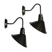 Wall Light E27 in Black or Bronze 32cm Derwent Oriel Lighting - Alpha Lighting & Electrics 