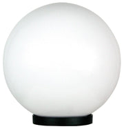 Post Top Light Exterior Opal Acrylic Sphere E27 Galactic Oriel Lighting - Alpha Lighting & Electrics 