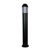 Post Bollard Light Exterior Surface Mounted E27 in Black Velika Oriel Lighting - Alpha Lighting & Electrics 