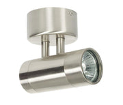 Halogen Wall Light External in Chrome or Copper GU10 35W 12cm Comma Oriel - Alpha Lighting & Electrics 