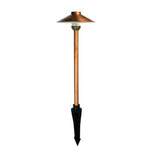 Spike Light w Hood Outdoor G4 Copper 20W in 16cm DIY Goya Oriel Lighting - Alpha Lighting & Electrics 
