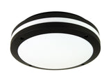 Wall Light Outdoor Plain Black Graphite or White E27 30cm Tonato Oriel Lighting - Alpha Lighting & Electrics 