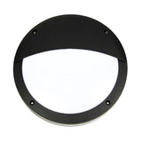 Wall Light Outdoor Eyelid Black Graphite or White E27 30cm Tonato Oriel Lighting - Alpha Lighting & Electrics 