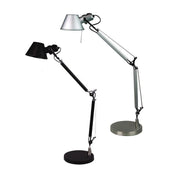 Table Lamp Adjustable in Black Silver or White 84cm Forma Oriel Lighting - Alpha Lighting & Electrics 