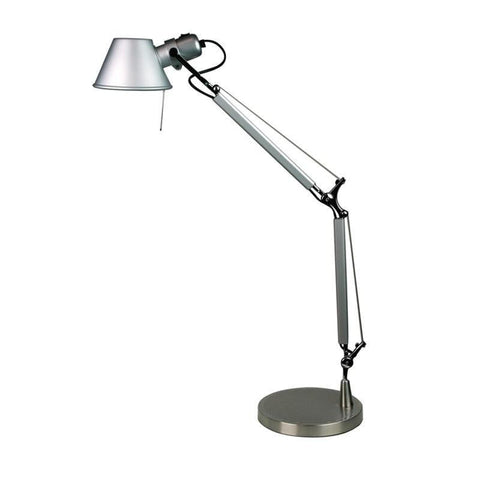 Table Lamp Adjustable in Black Silver or White 84cm Forma Oriel Lighting - Alpha Lighting & Electrics 