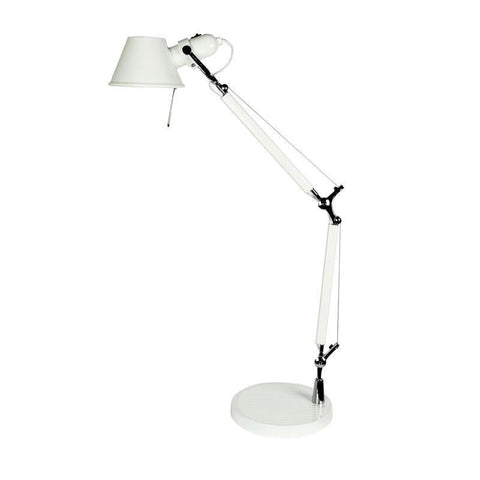 Table Lamp Adjustable in Black Silver or White 84cm Forma Oriel Lighting - Alpha Lighting & Electrics 