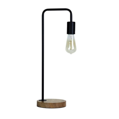 Table Lamp Brass Black Copper or White E27 in 50cm Lane Oriel Lighting - Alpha Lighting & Electrics 