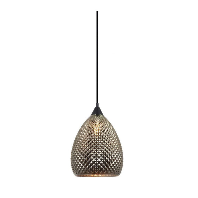 CLA Lighting Rictus Ellipse Glass Pendant in Copper and Gold 