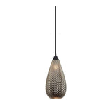 CLA Lighting Rictus Tear Drop Glass Pendant in Copper and Gold 