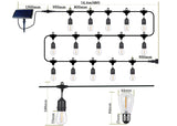 LED Solar Festoon Lights