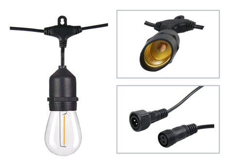 LED Solar Festoon Lights