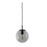 NEWTON.25 Clear Glass Pendant Light in Matt Black or Brass Oriel Lighting - Alpha Lighting & Electrics 