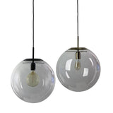 NEWTON.40 Contemporary Clear Glass Pendant Light E27 Oriel Lighting - Alpha Lighting & Electrics 