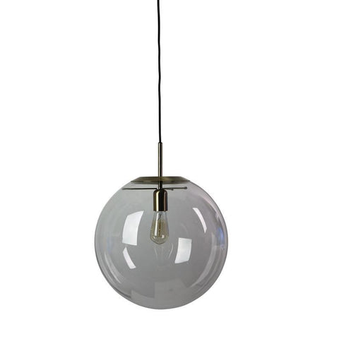 NEWTON.40 Contemporary Clear Glass Pendant Light E27 Oriel Lighting - Alpha Lighting & Electrics 