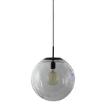 NEWTON.40 Contemporary Clear Glass Pendant Light E27 Oriel Lighting - Alpha Lighting & Electrics 