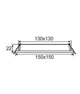 CLA Lighting SLICKTRI: LED Dimmable Ultra Slim Tri-CCT Recessed Downlights (Square) Media 1 of 5