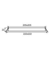 SLICKTRI: LED Dimmable Ultra Slim Tri-CCT Recessed Downlights (Square)