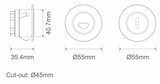 CAMINO-RND-ASY LED STEPLIGHT 3W IP54 240V TRIO