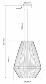 CARTER-PDT LARGE PAPER ROPE 1XE27 PNDT