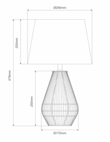 CARTER-TL PAPER ROPE TABLE LAMP 1XE27 240V