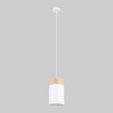 CLA Lighting Tambura Small Oblong Pendant in Black and White 