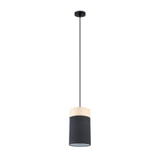 CLA Lighting Tambura Small Oblong Pendant in Black and White 