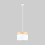 CLA Lighting Tambura Large Round Pendant in Black and White 