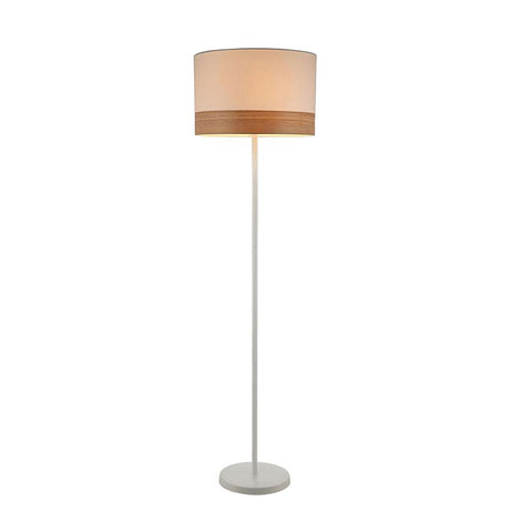 Tambura Modern Round Floor Lamp White 