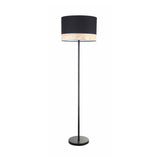Tambura Modern Round Floor Lamp Black 