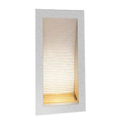 LED Wall Light Recessed Silver 1W in 3000K 17cm Linea Oriel Lighting - Alpha Lighting & Electrics 