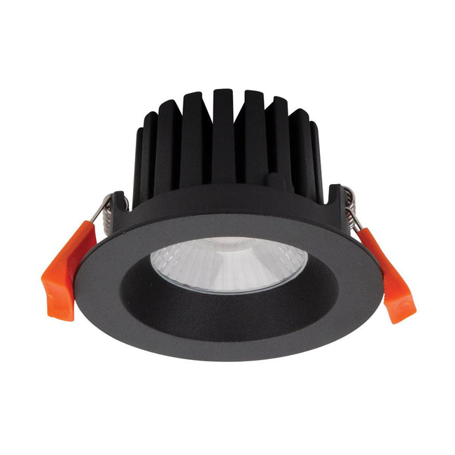 AQUA-10 Round 10W LED Dimmable IP65 Downlight - Black