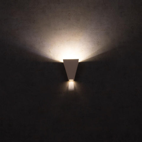 BF-2601B Ceramic Wall Uplight - Raw / G9