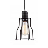 CLA Lighting Black Cage Angled Pendant 