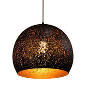 CLA Lighting Celeste Black Dome Metal Pendant 