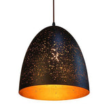 CLA Lighting Celeste Black Bell Metal Pendant 