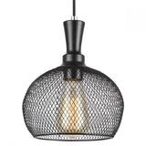 CLA Lighting Cheveux Black Mesh Wine Glass Pendant 
