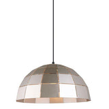 CLA Lighting Armis Dome Pendant in Matt White Champagne Gold and Coffee 